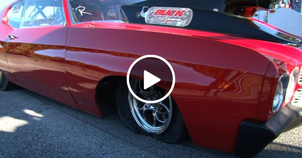 Drag Racing: A Chevelle Hangs Throttle and Blows Tires at 150+ mph