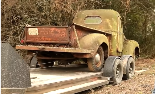 Abandoned Truck Rescued From Woods After 50 Years