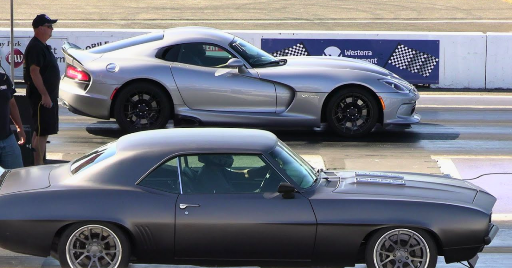 Old vs New School Muscle Cars Drag Racing